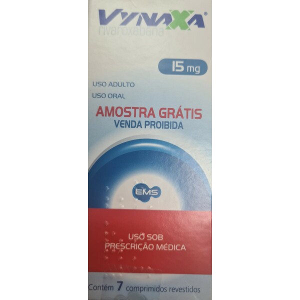 Vynaxa - Rivaroxabana 15mg - 7 Comprimidos